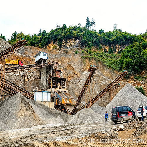 Burburinta Limestone iyo Khadka Soo saarista Ciidda oo leh Twin Rotor Sand Maker oo loogu talagalay Supplying Aggregate Plant Concrete.
